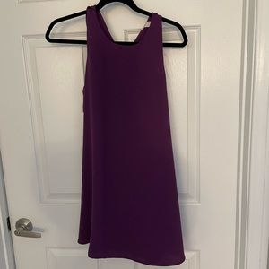 Purple sleeveless dress